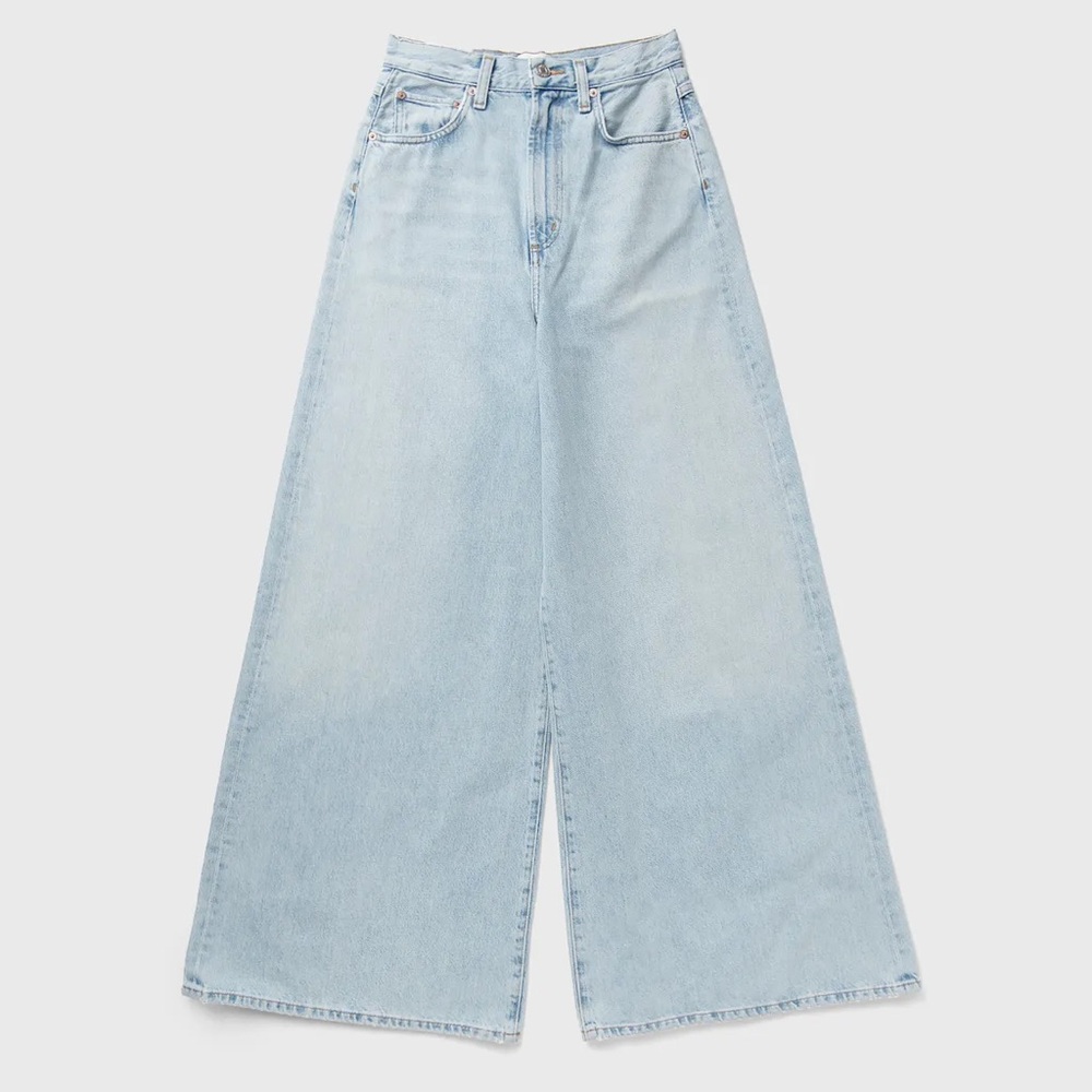 NEW AGOLDE NOLAN JEANS IN ENCOUNTER STOVE PIPE WIDE LEG - Picture 3 of 3